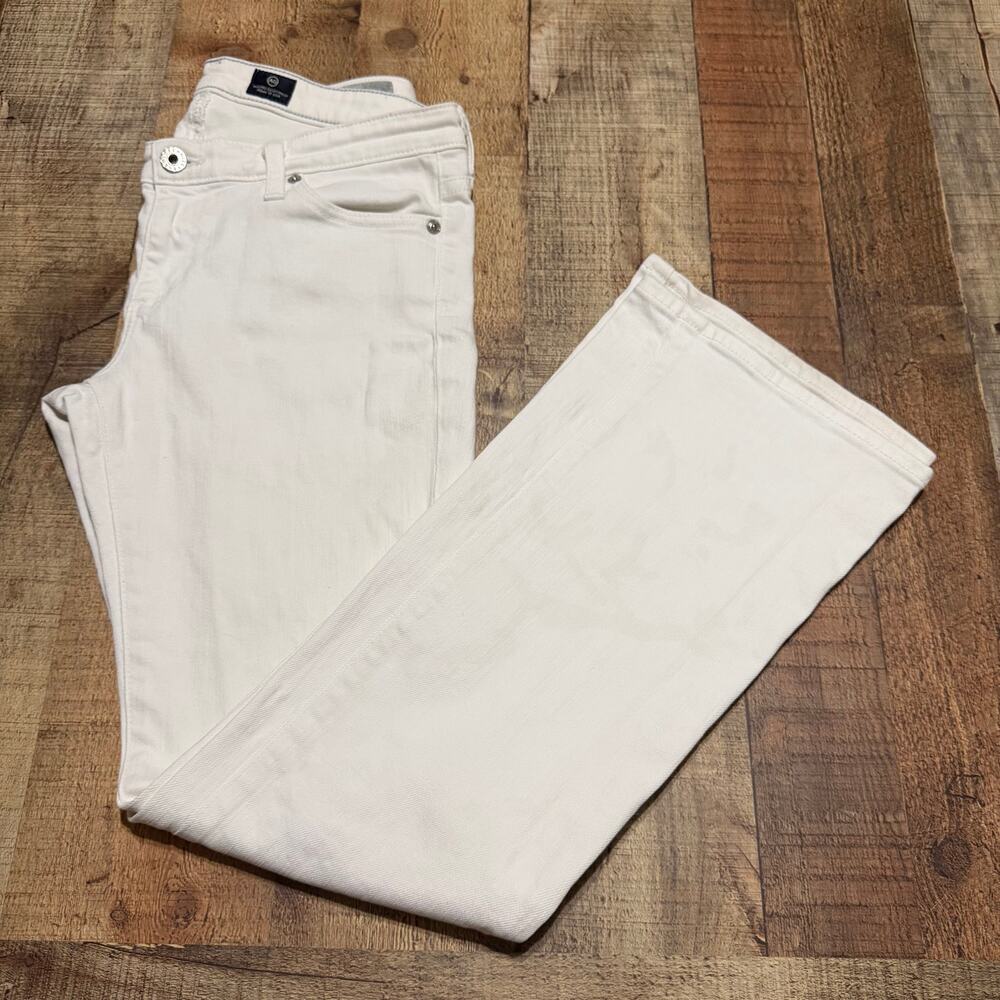 Adriano Goldschmied White Denim The Angelina Bootcut Jeans Sz 28 Boho Festival